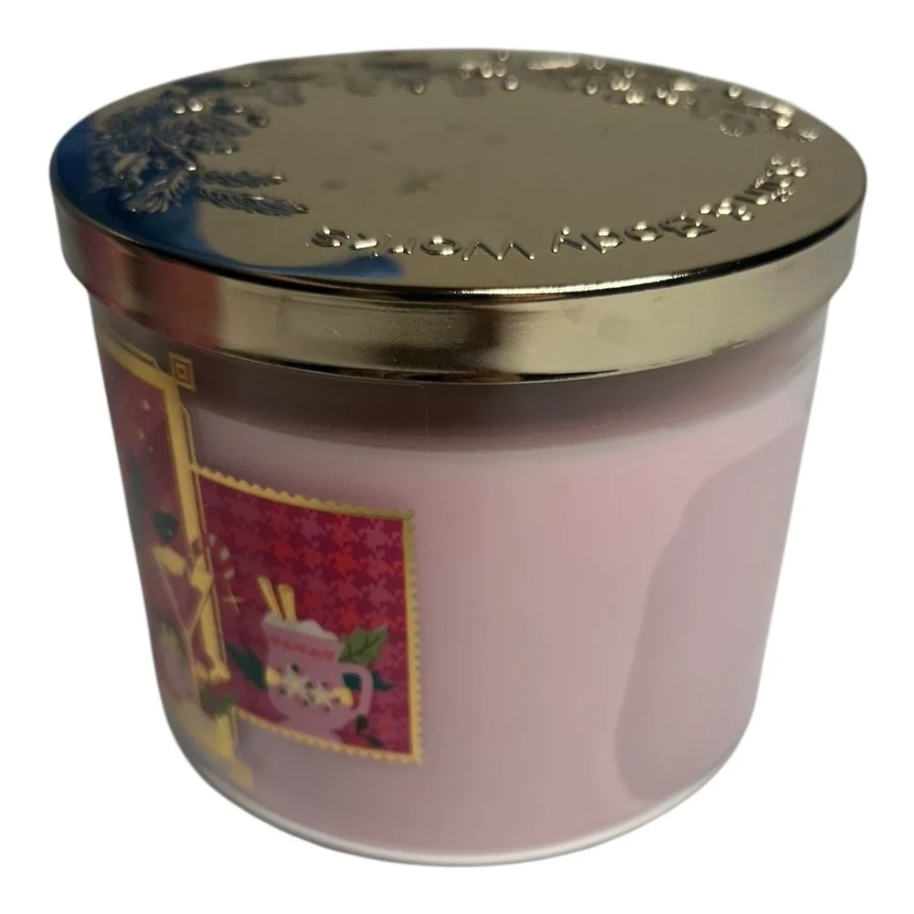 Bath & Body Works Mrs Claus Cocktail Christmas 3 Wick Scented Candle  14.5 oz